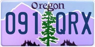 OR license plate 091QRX