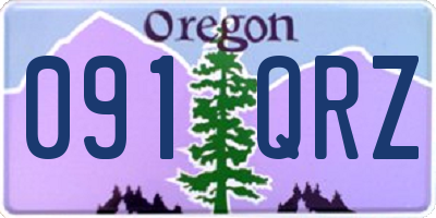 OR license plate 091QRZ
