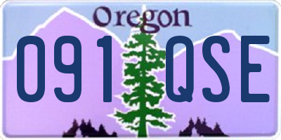 OR license plate 091QSE