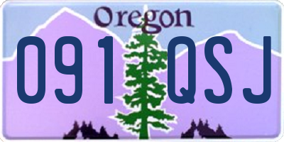 OR license plate 091QSJ