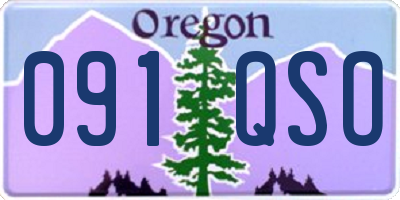 OR license plate 091QSO