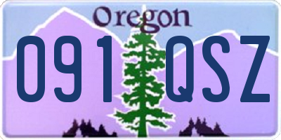OR license plate 091QSZ
