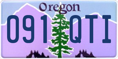 OR license plate 091QTI