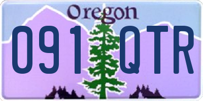 OR license plate 091QTR
