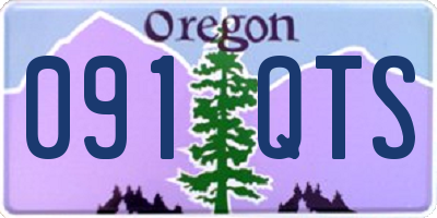 OR license plate 091QTS