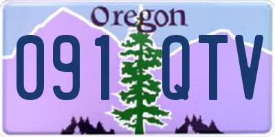 OR license plate 091QTV