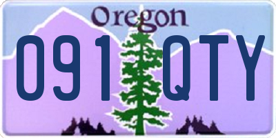 OR license plate 091QTY