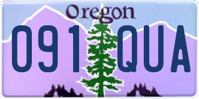 OR license plate 091QUA