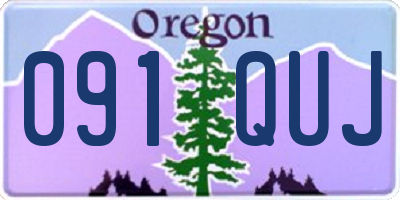 OR license plate 091QUJ