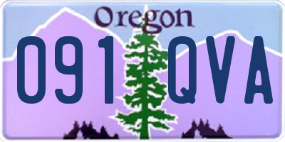 OR license plate 091QVA