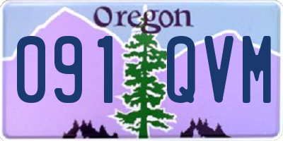 OR license plate 091QVM