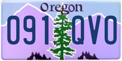 OR license plate 091QVO