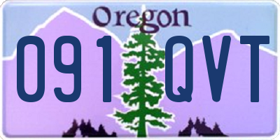 OR license plate 091QVT