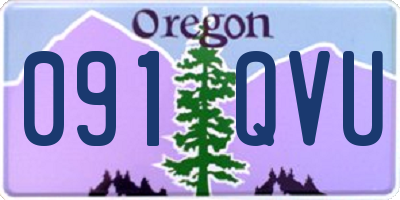 OR license plate 091QVU