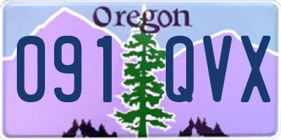 OR license plate 091QVX