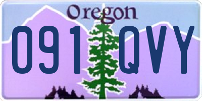 OR license plate 091QVY