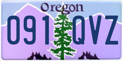 OR license plate 091QVZ