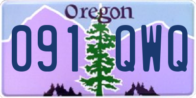 OR license plate 091QWQ