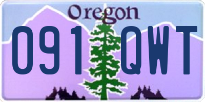 OR license plate 091QWT