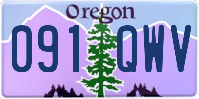 OR license plate 091QWV