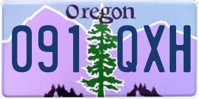 OR license plate 091QXH