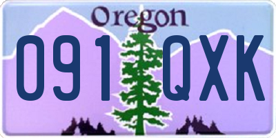 OR license plate 091QXK