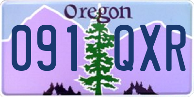 OR license plate 091QXR