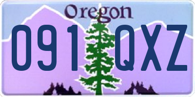 OR license plate 091QXZ