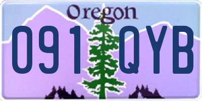 OR license plate 091QYB