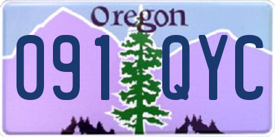 OR license plate 091QYC