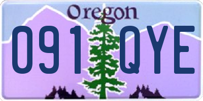 OR license plate 091QYE