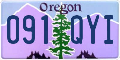 OR license plate 091QYI