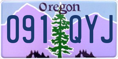 OR license plate 091QYJ