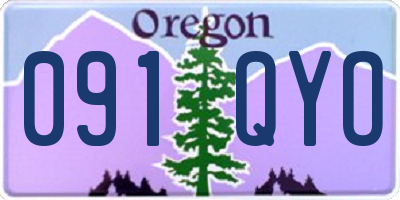 OR license plate 091QYO