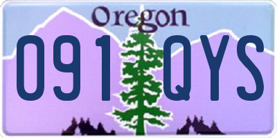 OR license plate 091QYS