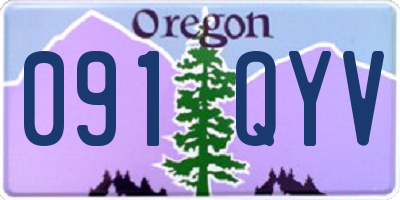 OR license plate 091QYV