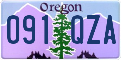 OR license plate 091QZA