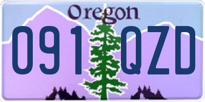 OR license plate 091QZD