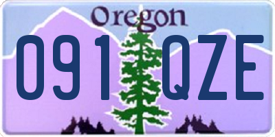 OR license plate 091QZE