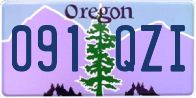 OR license plate 091QZI