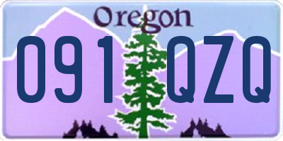 OR license plate 091QZQ