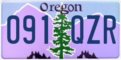 OR license plate 091QZR