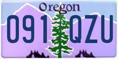 OR license plate 091QZU