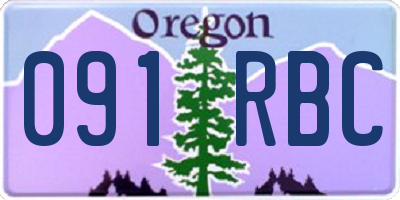 OR license plate 091RBC
