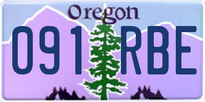 OR license plate 091RBE