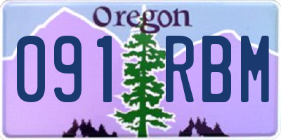 OR license plate 091RBM