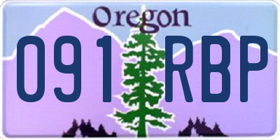 OR license plate 091RBP