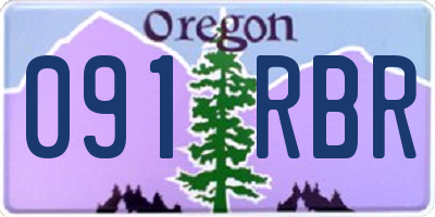 OR license plate 091RBR