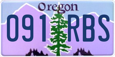 OR license plate 091RBS