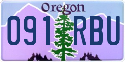 OR license plate 091RBU